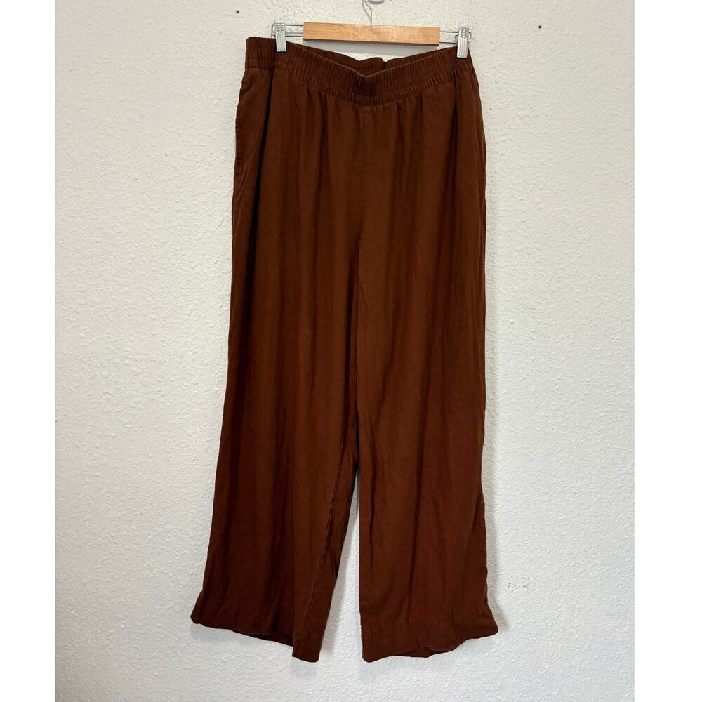 Old Navy Linen Blend Wide-Leg Pants Orange Fall XL